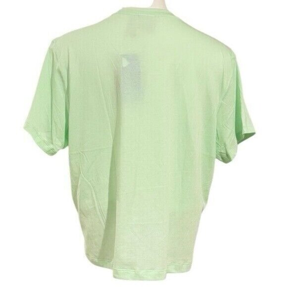 ADIDAS Women’s Adicolor Trefoil Boxy T-Shirt Semi Green Spark Size L NEW - Picture 4 of 6